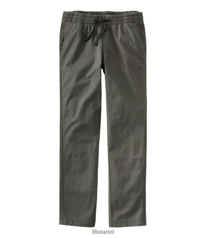 L.L.Bean vrouwen Lakewashed chinobroek donker taupe kleding VT0645005