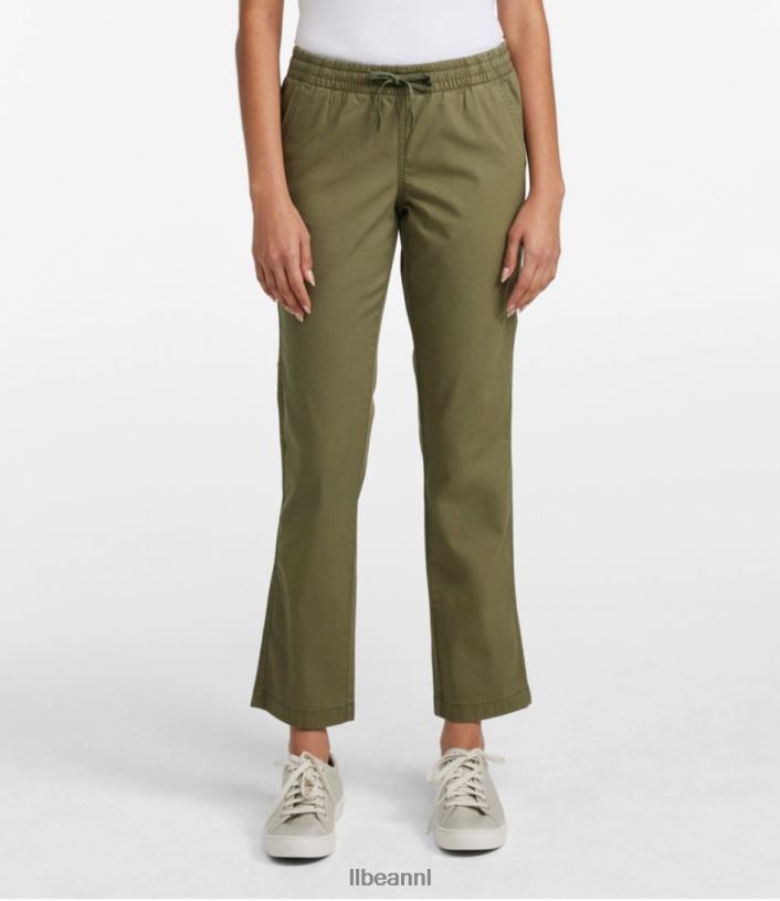 L.L.Bean vrouwen Lakewashed chinobroek donker taupe kleding VT0645005