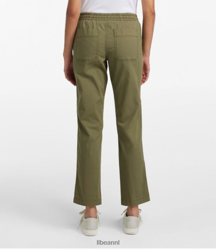 L.L.Bean vrouwen Lakewashed chinobroek donker taupe kleding VT0645005
