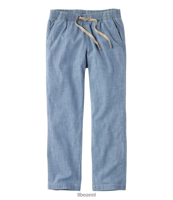 L.L.Bean vrouwen Lakewashed pull-on chino chambray kleding VT064700