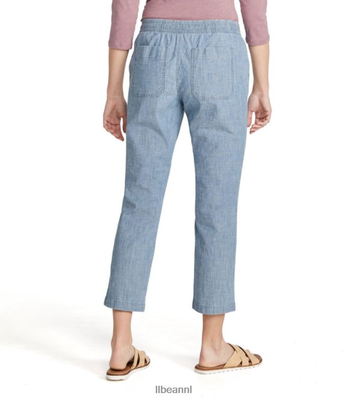L.L.Bean vrouwen Lakewashed pull-on chino chambray kleding VT064700