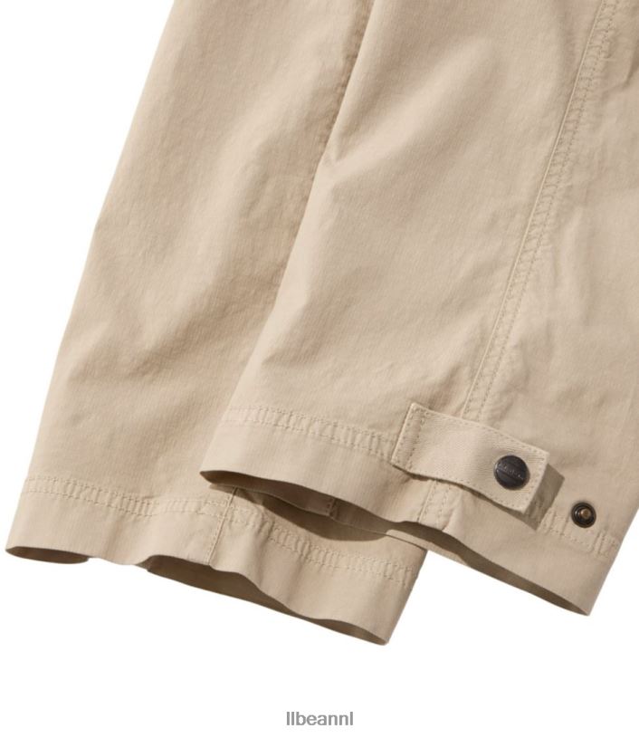 L.L.Bean vrouwen Stretch ripstop pull-on capribroek donker taupe kleding VT064205