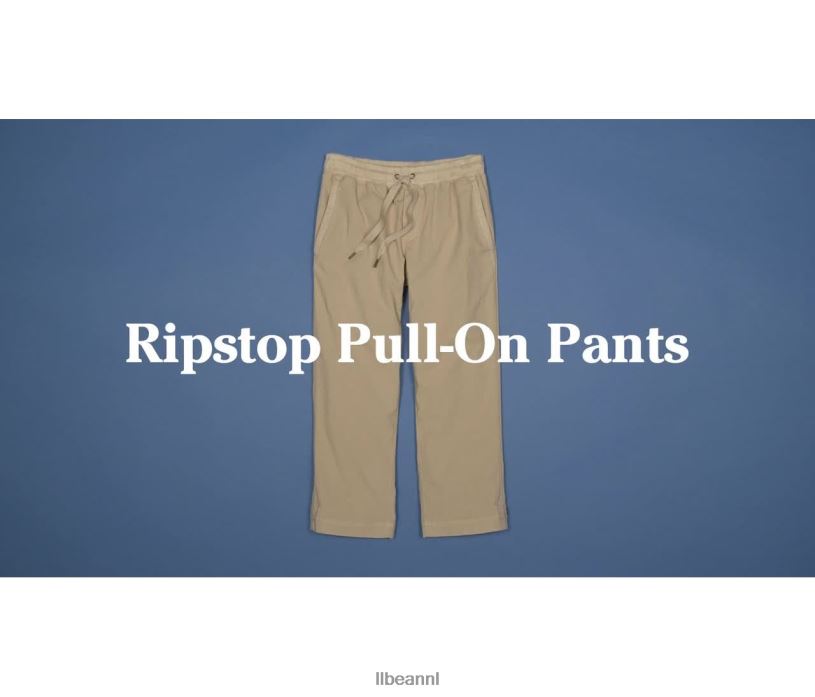 L.L.Bean vrouwen Stretch ripstop pull-on capribroek donker taupe kleding VT064205