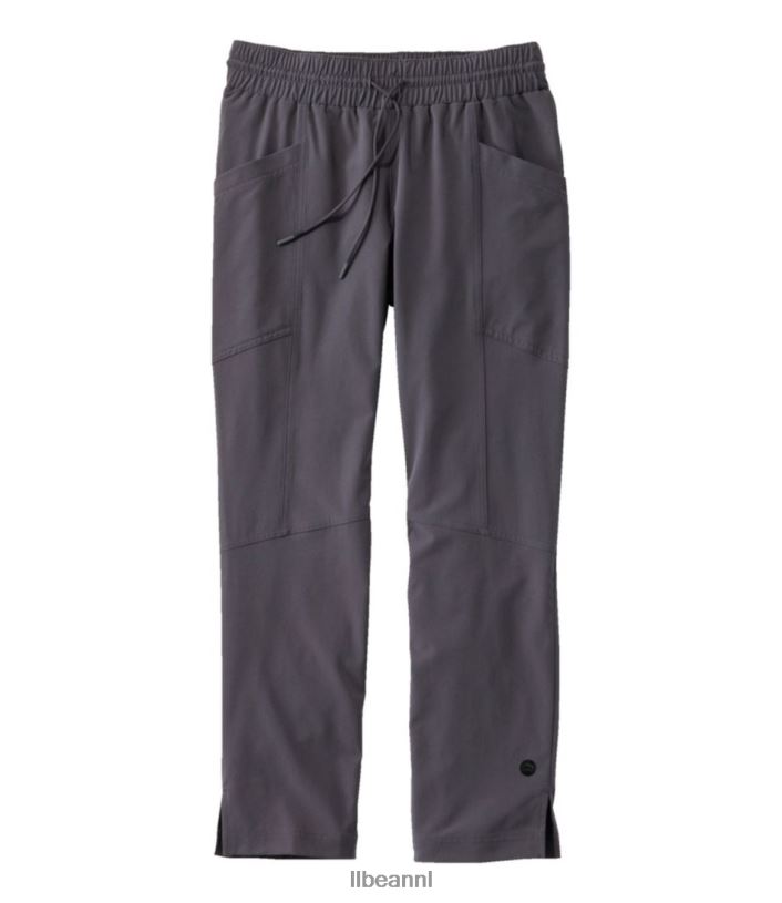 L.L.Bean vrouwen venturestretch geweven enkelbroek graniet kleding VT0643235