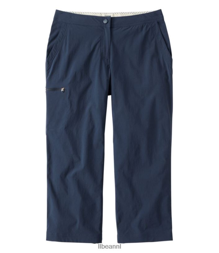 L.L.Bean vrouwen waterafstotende comfortabele trailbroek nautische marine kleding VT0643178