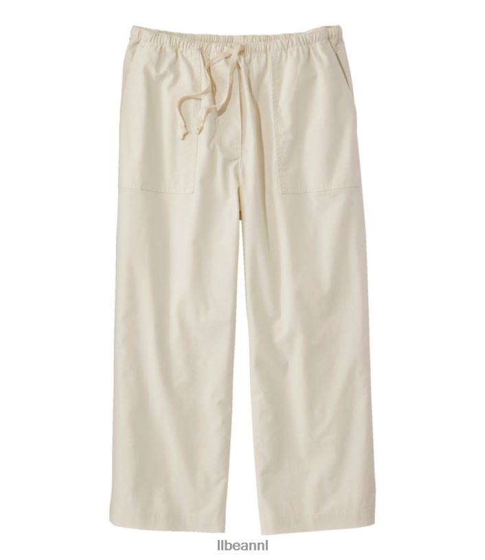 L.L.Bean vrouwen zongewassen broek antiek wit kleding VT0645755