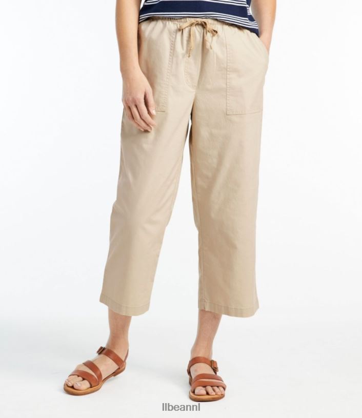 L.L.Bean vrouwen zongewassen broek antiek wit kleding VT0645755