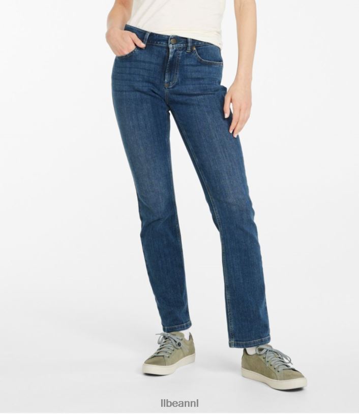 L.L.Bean vrouwen Beanflex-jeans steengewassen kleding VT06446