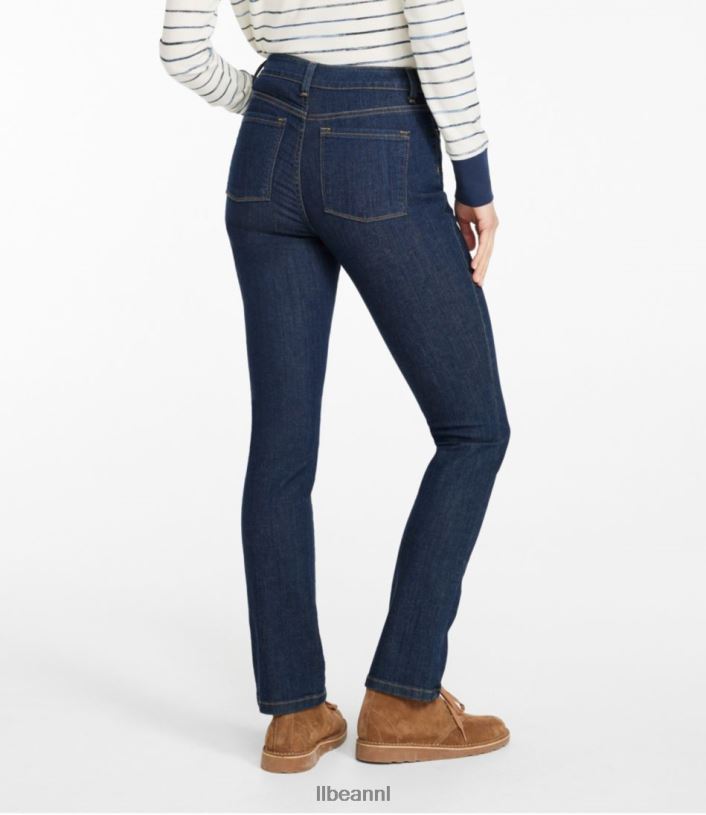 L.L.Bean vrouwen jeans met echte vorm gewassen indigo kleding VT064310