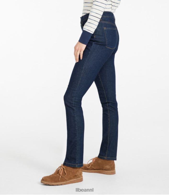 L.L.Bean vrouwen jeans met echte vorm gewassen indigo kleding VT064310