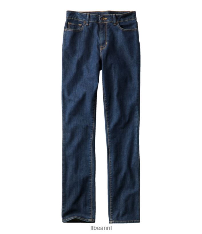 L.L.Bean vrouwen jeans met echte vorm gewassen indigo kleding VT064310