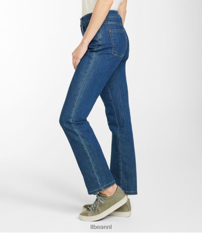 L.L.Bean vrouwen jeans met echte vorm steengewassen kleding VT0642983