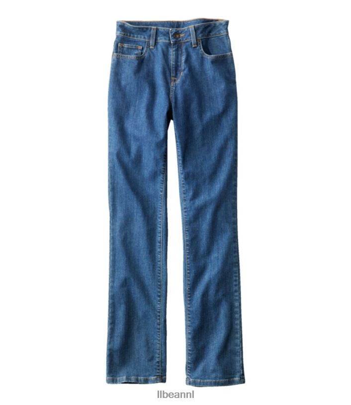 L.L.Bean vrouwen jeans met echte vorm steengewassen kleding VT0642983