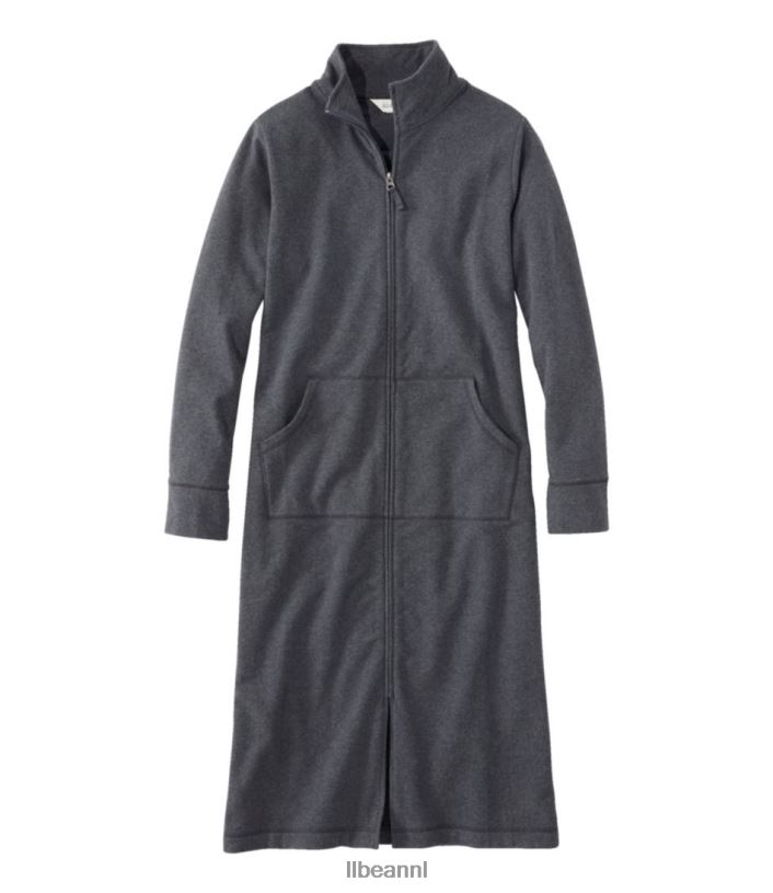 L.L.Bean vrouwen ultrazachte sweatshirtjas houtskool heide kleding VT0645854