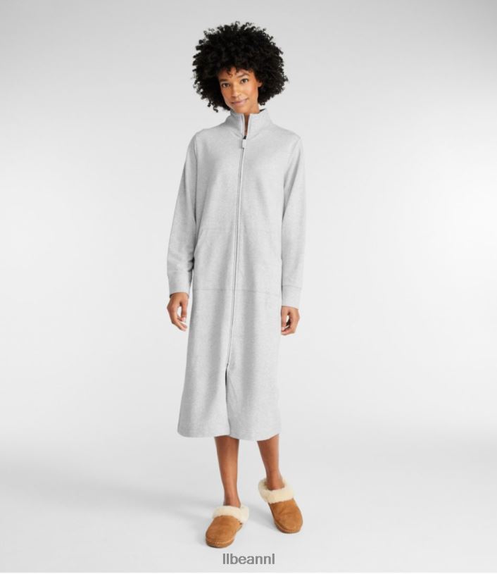 L.L.Bean vrouwen ultrazachte sweatshirtjas houtskool heide kleding VT0645854
