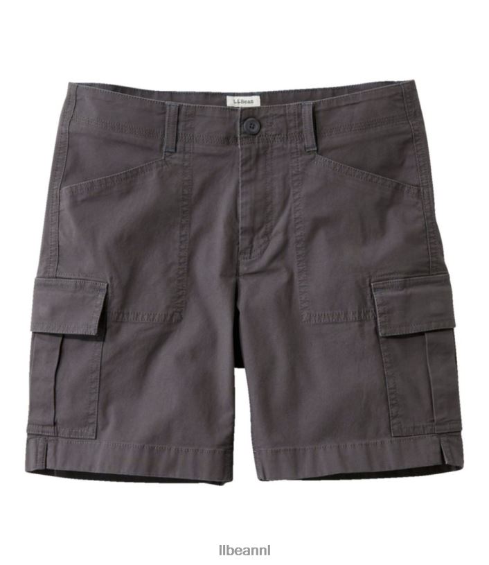 L.L.Bean vrouwen cargoshort van stretchcanvas graniet kleding VT0643091