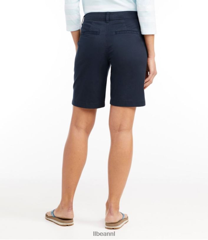 L.L.Bean vrouwen chinoshort met meerwassing kei kleding VT064250