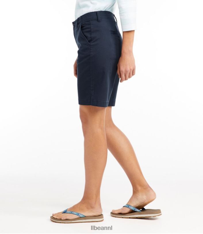 L.L.Bean vrouwen chinoshort met meerwassing kei kleding VT064250