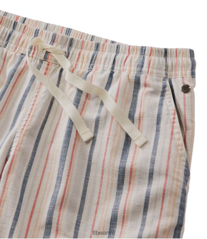 L.L.Bean vrouwen lakewashed dockshort crème multi kleding VT0643265
