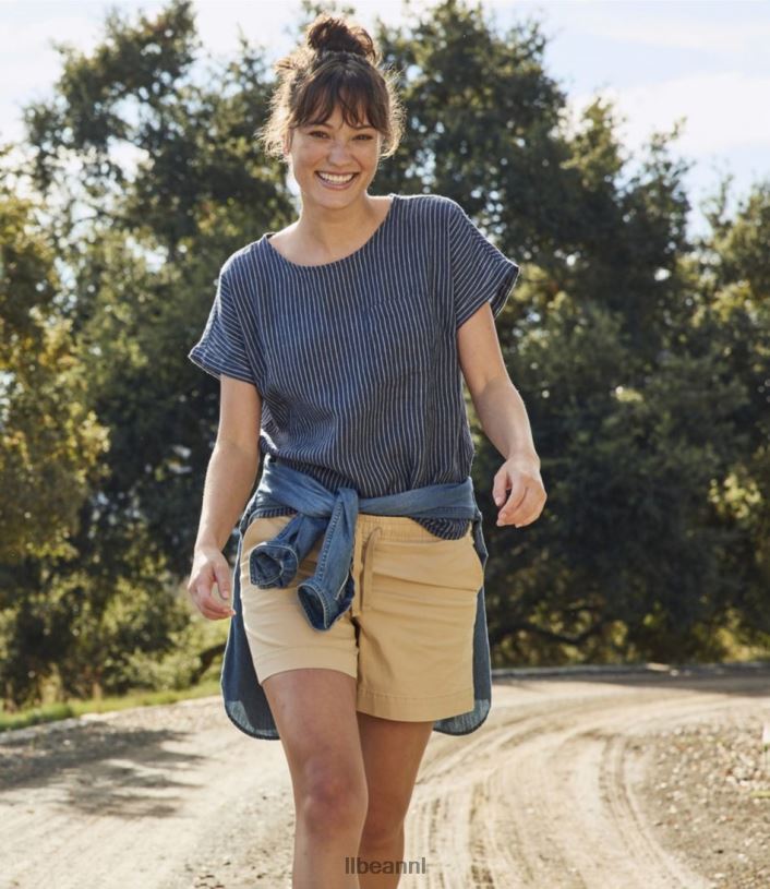 L.L.Bean vrouwen lakewashed dockshort marine kleding VT0644768