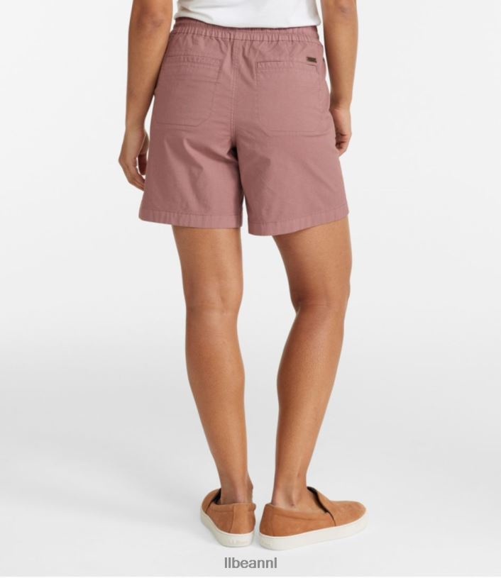 L.L.Bean vrouwen stretch ripstop pull-on short rokerig mauve kleding VT0643106
