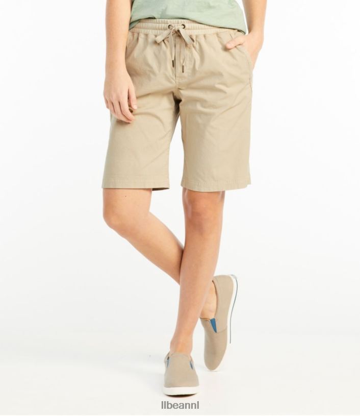 L.L.Bean vrouwen stretch ripstop pull-on short rokerig mauve kleding VT0644726