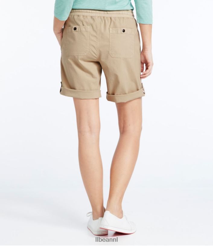 L.L.Bean vrouwen stretch ripstop pull-on short zandbank kleding VT0645773