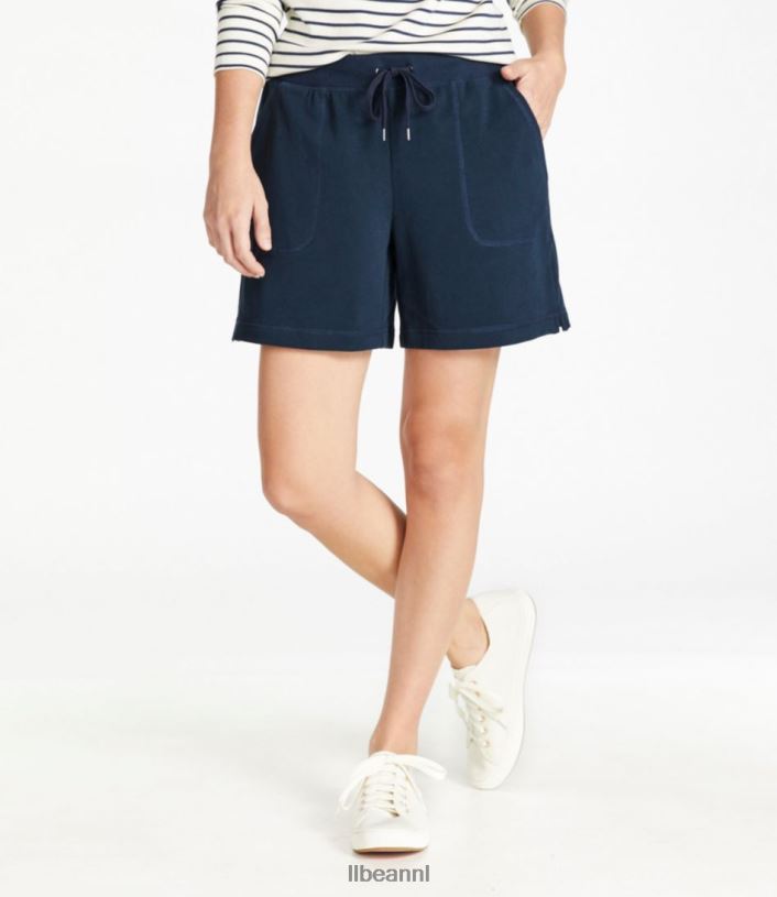 L.L.Bean vrouwen ultrazachte sweats van 15,5 cm korte, middelhoge taille lichtgrijze heide kleding VT0644753