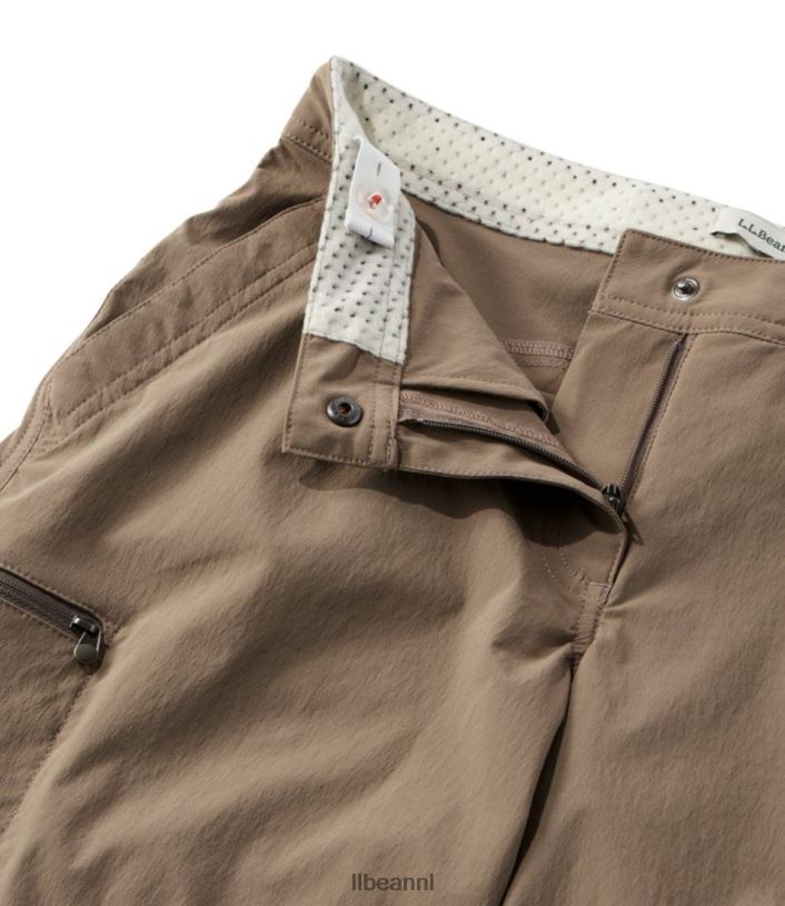 L.L.Bean vrouwen waterafstotende comfortabele trailshort zwart kleding VT0645791