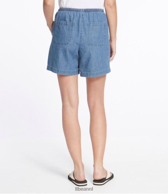 L.L.Bean vrouwen zongewassen korte broek medium wassing kleding VT0643121