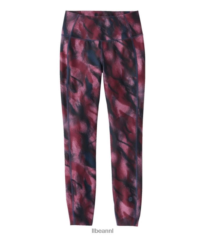 L.L.Bean vrouwen 7/8-legging voor dagelijkse prestaties lichtpaarse zandtextuur kleding VT0643409