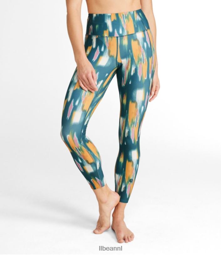 L.L.Bean vrouwen 7/8-legging voor dagelijkse prestaties lichtpaarse zandtextuur kleding VT0643409