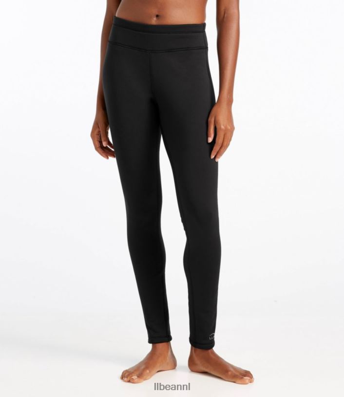 L.L.Bean vrouwen primaloft thermastretch fleece maillot zwart kleding VT0644972