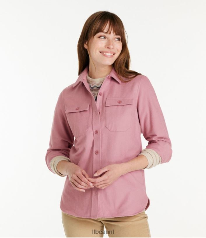 L.L.Bean vrouwen Heritage zeemshirt diepe wijn kleding VT0645896