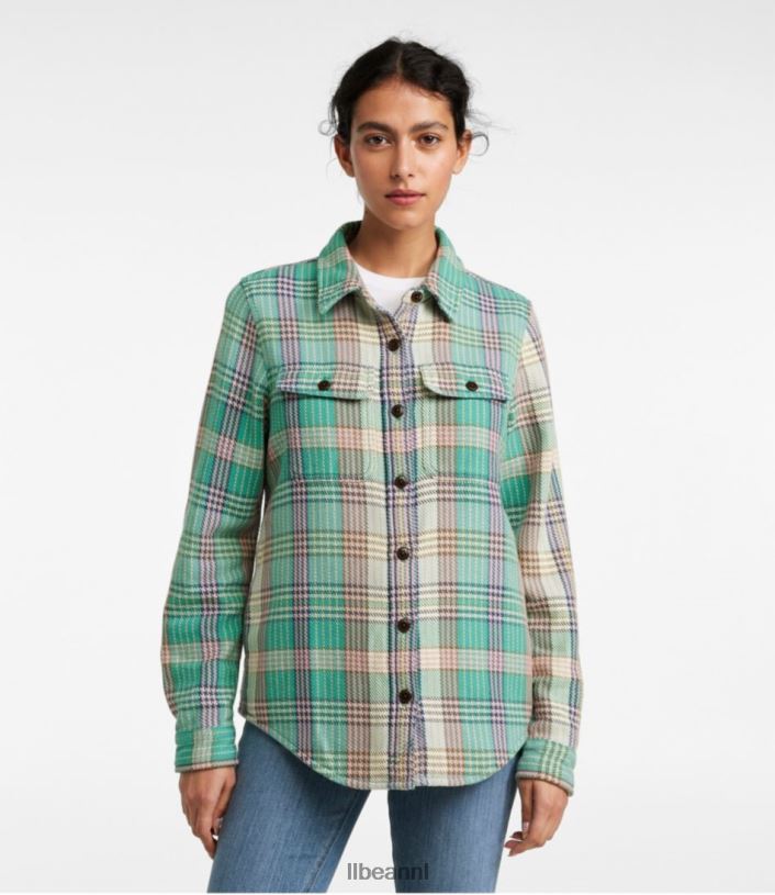 L.L.Bean vrouwen Overhemd uit 1912 maanlicht blauw kleding VT0642995