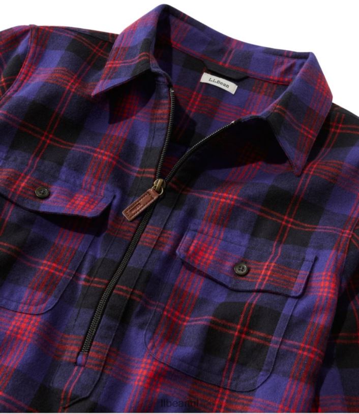 L.L.Bean vrouwen Schots geruit flanellen overhemd Rob Roy kleding VT0646907