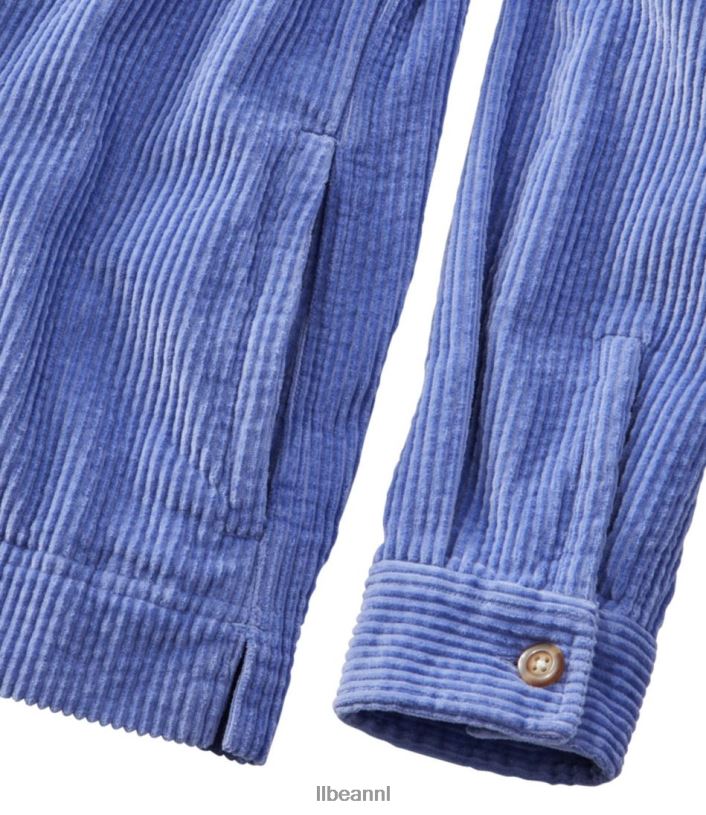 L.L.Bean vrouwen comfortabel corduroy relaxed overhemd zeezout kleding VT0642953