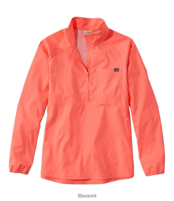 L.L.Bean vrouwen dagelijks sunsmart geweven overhemd wilde zalm kleding VT064433