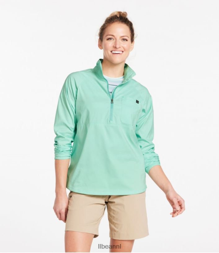 L.L.Bean vrouwen dagelijks sunsmart geweven overhemd wilde zalm kleding VT064433