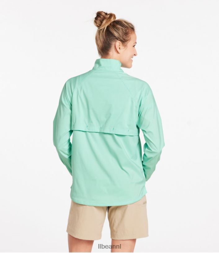 L.L.Bean vrouwen dagelijks sunsmart geweven overhemd wilde zalm kleding VT064433