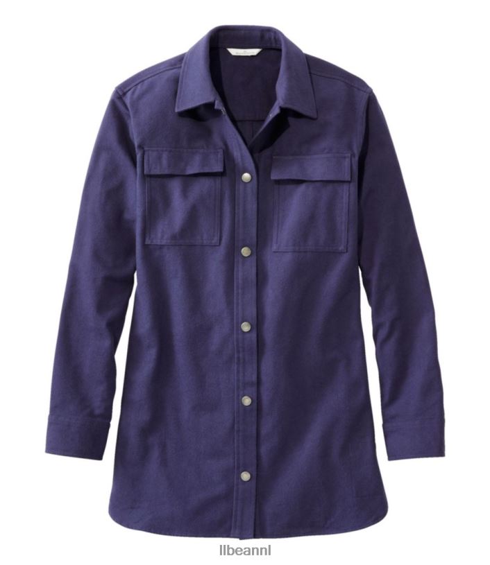 L.L.Bean vrouwen kenmerkend zeemhemd donkerste marine kleding VT0643436