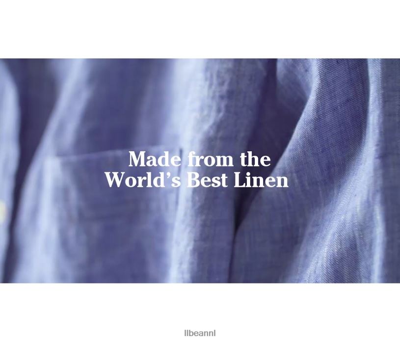 L.L.Bean vrouwen premium wasbaar linnen overhemd iris paars kleding VT06458