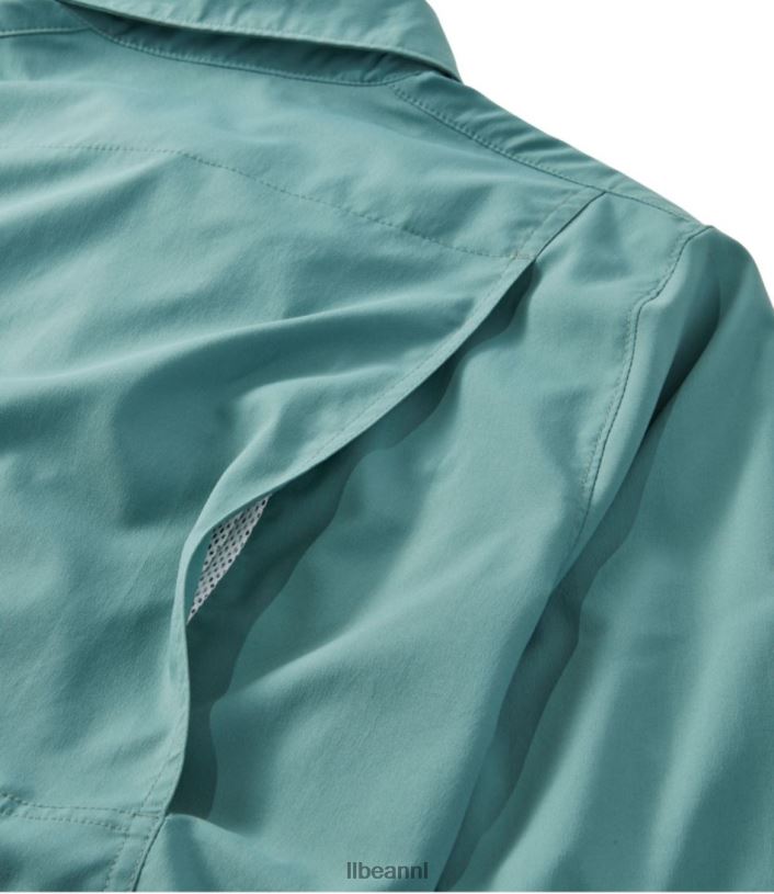 L.L.Bean vrouwen tropisch overhemd warm koraal kleding VT0641219