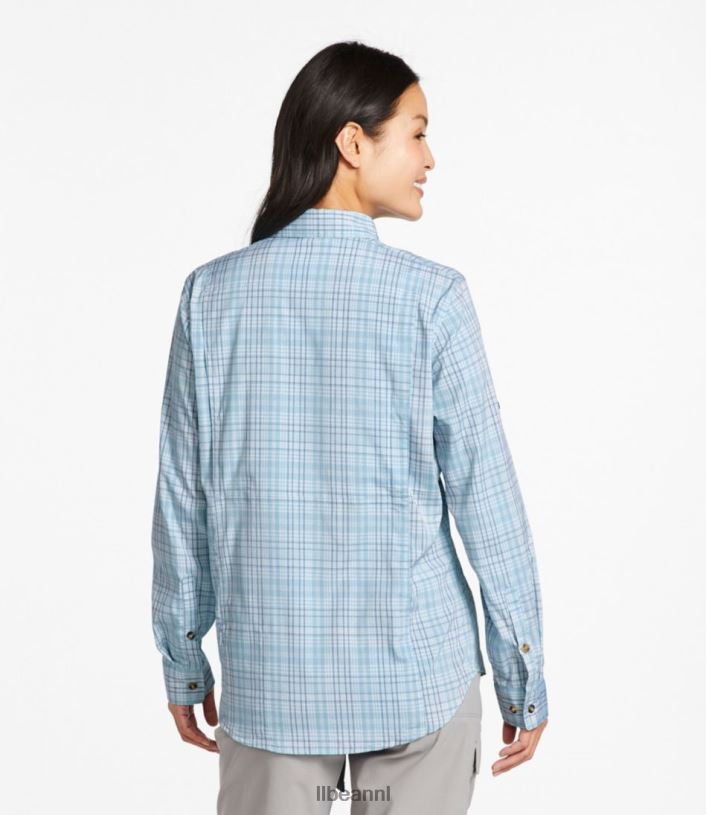 L.L.Bean vrouwen tropisch overhemd warm koraal kleding VT0641345