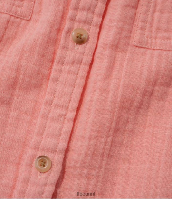 L.L.Bean vrouwen wolk gaas shirt vintage indigostreep kleding VT0646454