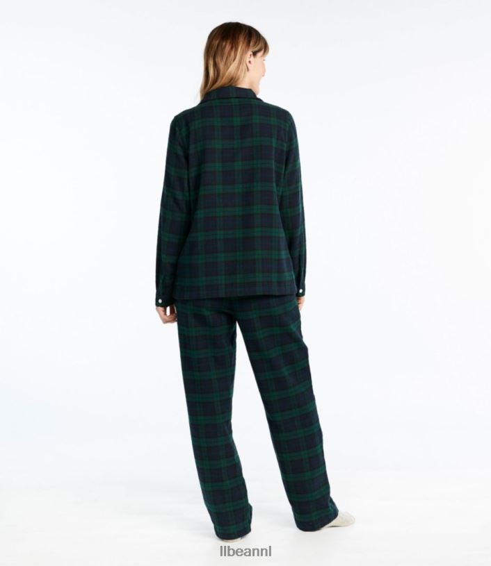 L.L.Bean vrouwen Schotse geruite flanellen pyjama Rob Roy kleding VT0647201