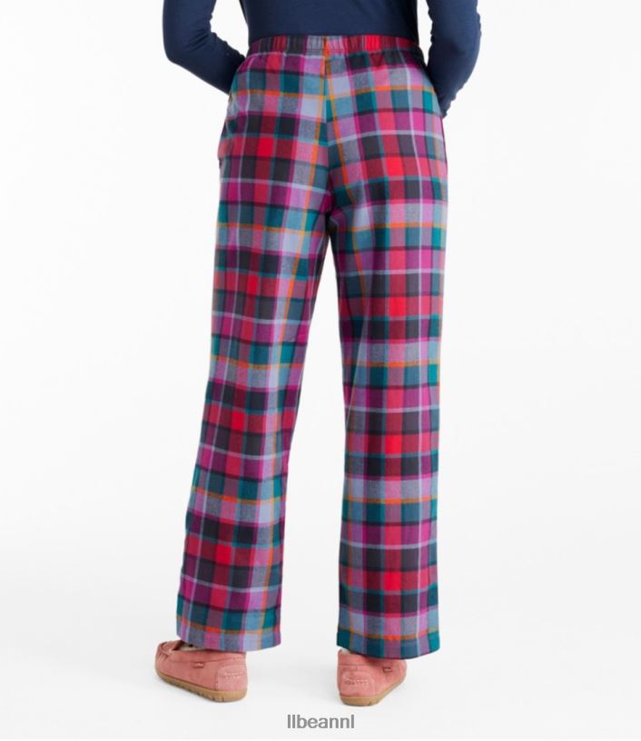 L.L.Bean vrouwen flanellen slaapbroekje lichtgrijze heide kleding VT0646976