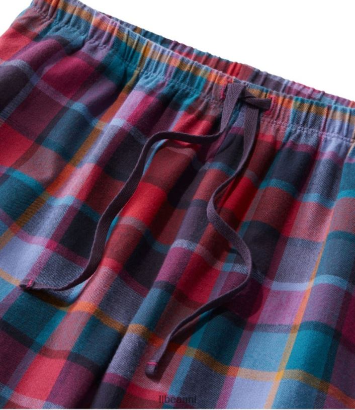 L.L.Bean vrouwen flanellen slaapbroekje lichtgrijze heide kleding VT0646976
