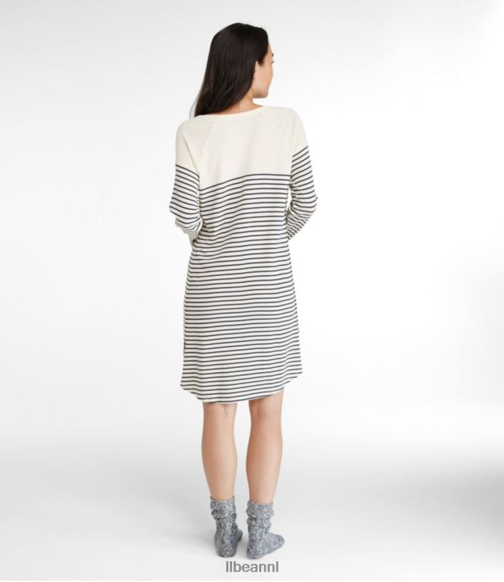 L.L.Bean vrouwen herstellende nachtkleding diepe koraalprint kleding VT0643529