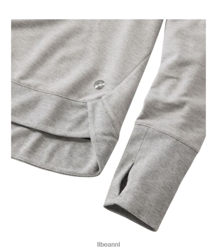 L.L.Bean vrouwen Softflex trui met V-hals grijze heide kleding VT0644813